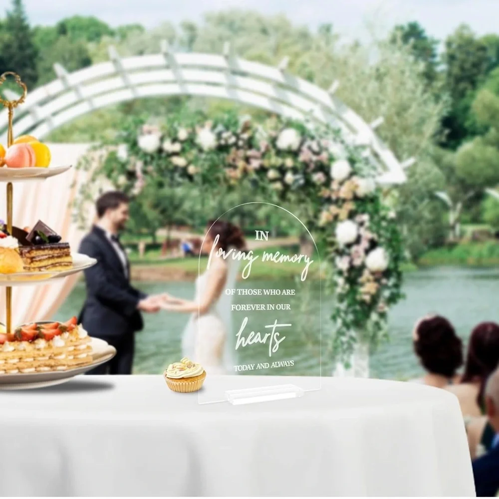 Clear Acrylic Wedding Signs 4 pk Brand New